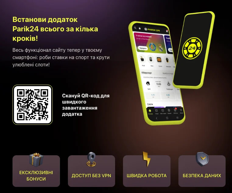 Parik24 — бонуси та інтерфейс