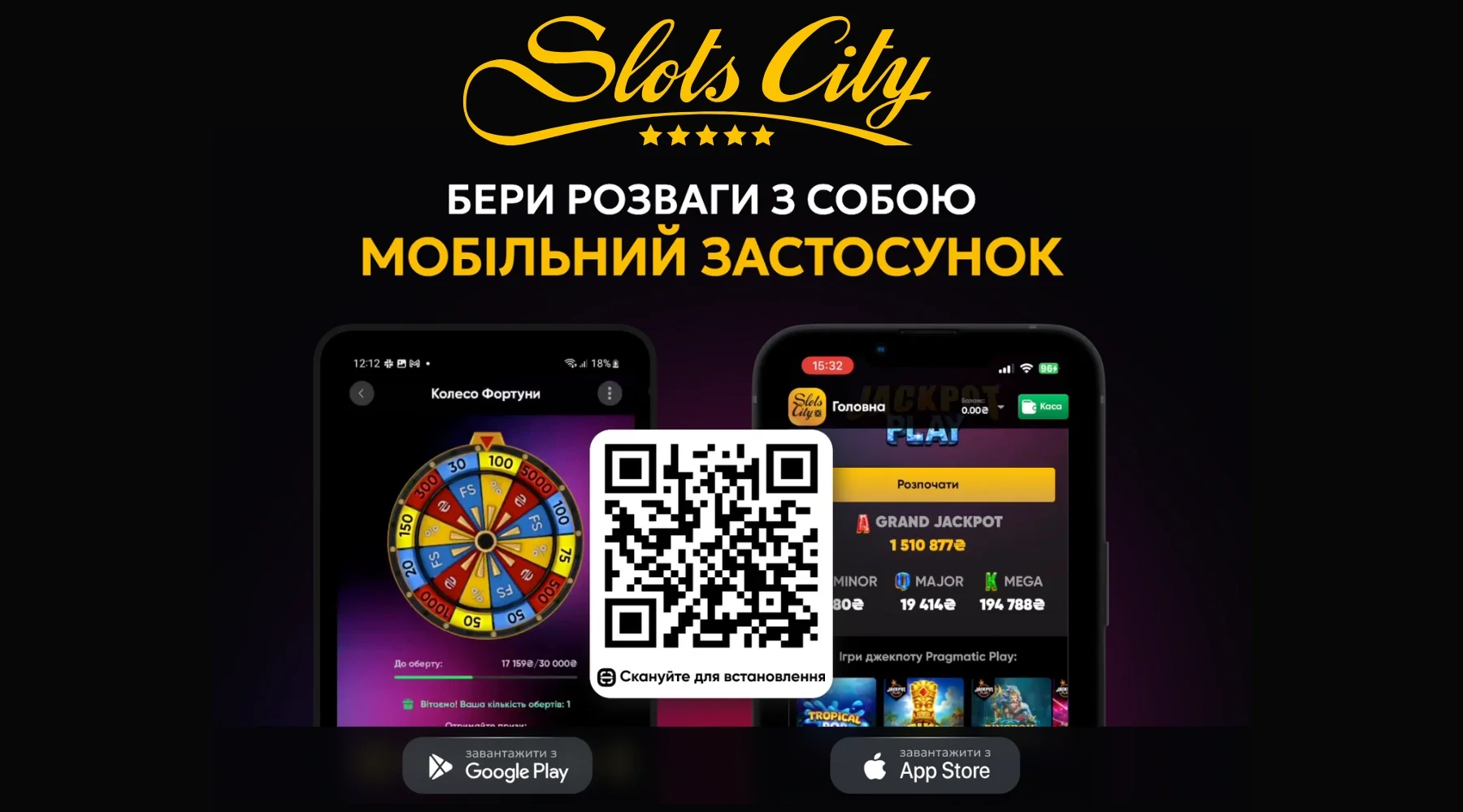 Slots City — бонуси та інтерфейс